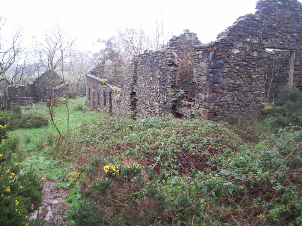 Typical cluster or clachan of houses in Moneyconey