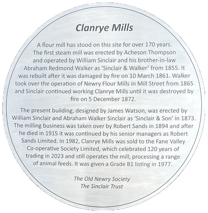 Clanrye plaque